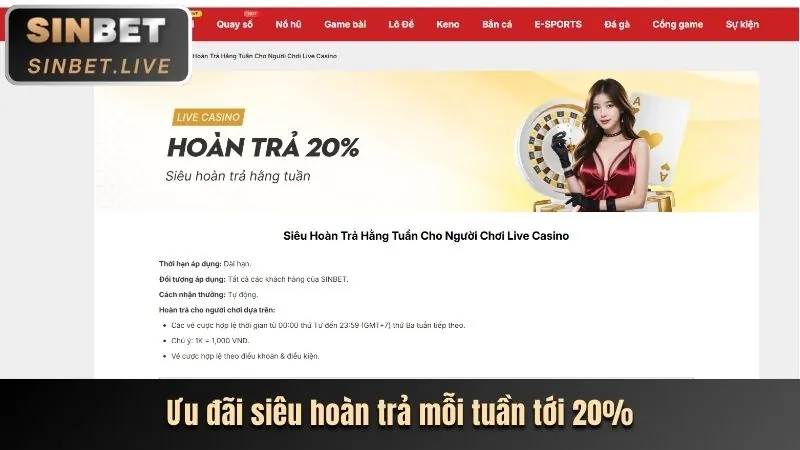 Khuyến mãi hoàn trả cược